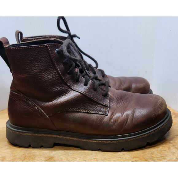 BIRKENSTOCK HIGHWOOD Lace Mid Boot Brown Pebble Grain Leather EU 41 US 8 main image 12